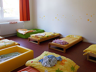 Einer unserer drei Schlafrume fr die Ausruhzeit.